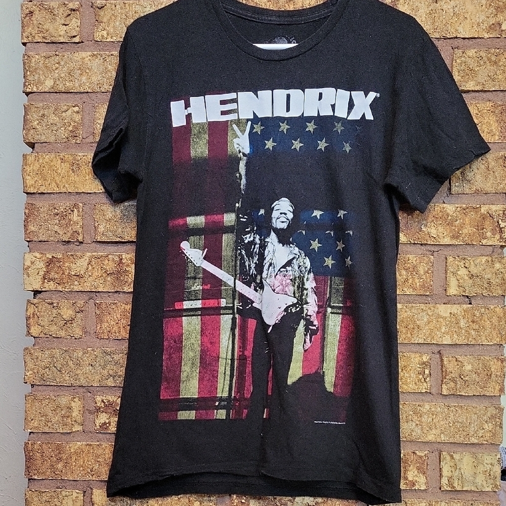 Authentic Hendrix Jimi Hendrix Black Graphic T-Shirt Size Medium